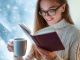 Woman Reading in January Winter
